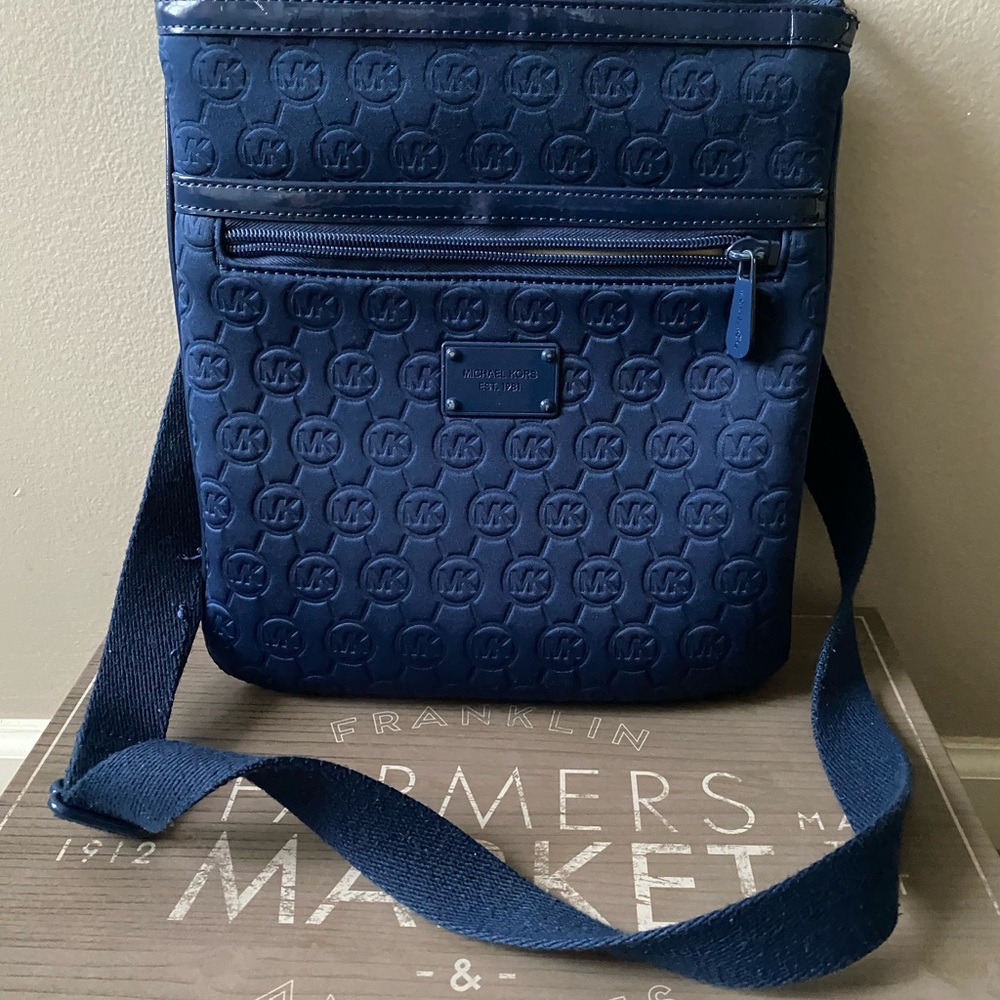 Michael Kors small navy crossbody purse